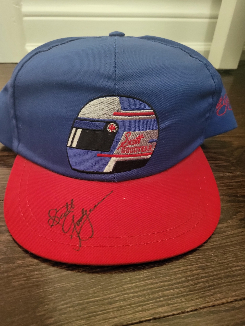 Vintage Scott Goodyear Autographed Racing Hat